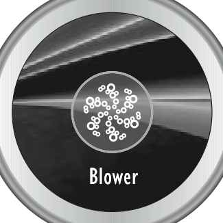 Klein hulppaneel met één knop: Blower