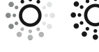 Glasvezellicht-pictogram uit en draaiend