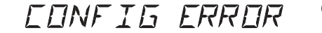 Display toont configuratiefout-melding