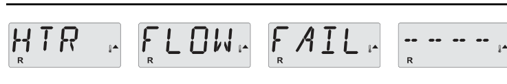 Display: HTR FLOW FAIL