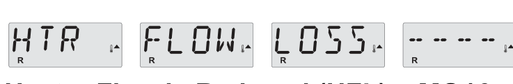 Display: HTR FLOW LOSS