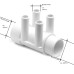 Spruitstuk, verdeler, Manifold 1,5 inch met 4 x 0,75 inch 672-4150 Spruitstuk, verdeler, Manifold 1,5 inch met 4 x 0,75 inch 672-4150
