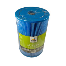 Spa filter D14 L21 "FILTER A" bajonet aansluiting extra filtrage, blauw voor o.a. Riptide, Allseas en Wellis Spa filter D14 L21 "FILTER A" bajonet aansluiting extra filtrage, blauw voor o.a. Riptide, Allseas en Wellis