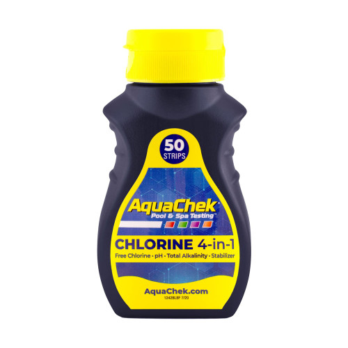 Aquachek Yellow (Free Chlorine) Teststrips voor chloor, PH, cyaanzuur en alkaliniteit Aquachek Yellow (Free Chlorine) Teststrips voor chloor, PH, cyaanzuur en alkaliniteit