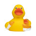 Rubber badeendje baby met fles Rubber badeendje baby met fles