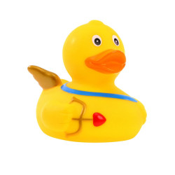 Rubber badeendje Cupido met liefde Rubber badeendje Cupido met liefde