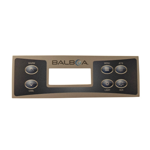 Spa display overlay Balboa TP500 warm-cool-menu-light-jets-aux Spa display overlay Balboa TP500 warm-cool-menu-light-jets-aux