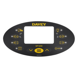 Spa display overlay Davey Spa power SP1200