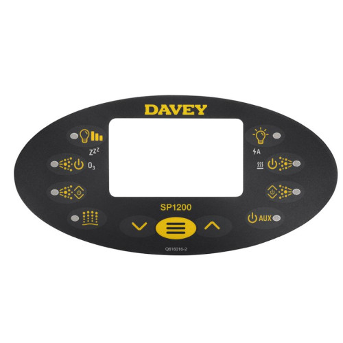 Spa display overlay Davey Spa power SP1200 Spa display overlay Davey Spa power SP1200