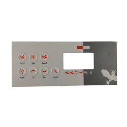 Spa display overlay voor Gecko TSC-8 met 7 knoppen Spa display overlay voor Gecko TSC-8 met 7 knoppen
