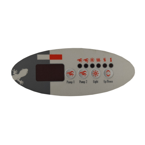 Spa display overlay voor Gecko TSC-9 (K9) met 4 knoppen - 2 pompen Spa display overlay voor Gecko TSC-9 (K9) met 4 knoppen - 2 pompen
