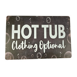 Metalen Bordje Clothing Optional 30 x 20 cm Metalen Bordje Clothing Optional 30 x 20 cm