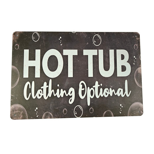 Metalen Bordje Clothing Optional 30 x 20 cm Metalen Bordje Clothing Optional 30 x 20 cm
