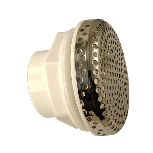 Spa inbouwdeel voor aanzuigmond chroom diameter 9 cm voor 1,5 inch leiding Spa inbouwdeel voor aanzuigmond chroom diameter 9 cm voor 1,5 inch leiding