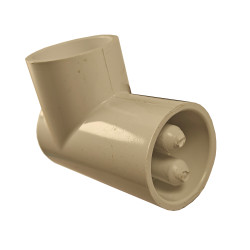 90 graden bocht met dubbele sensoropname voor 1,5 spa leidingwerk. Kort model, F/F . Waterway 400-5540 90 graden bocht met dubbele sensoropname voor 1,5 spa leidingwerk. Kort model, F/F . Waterway 400-5540