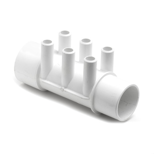 Spruitstuk, verdeler, Manifold 2 inch met 6 x 0,75 inch 672-4940 Spruitstuk, verdeler, Manifold 2 inch met 6 x 0,75 inch 672-4940