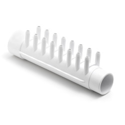Spruitstuk, verdeler, Manifold 1,5 inch met 16 x 3/8 inch Waterway 672-0420 Spruitstuk, verdeler, Manifold 1,5 inch met 16 x 3/8 inch Waterway 672-0420
