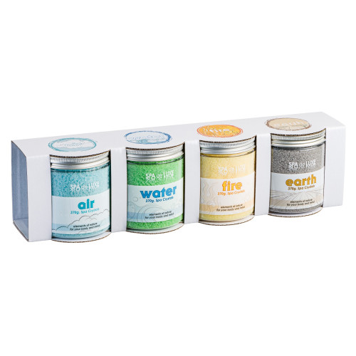 AquaFinesse Spa de Luxe aroma crystals sets - Air - Water - Fire - Earth AquaFinesse Spa de Luxe aroma crystals sets - Air - Water - Fire - Earth