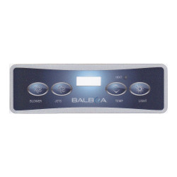 Spa display overlay Balboa VL401 voor 1 pomp en 1 blower Spa display overlay Balboa VL401 voor 1 pomp en 1 blower