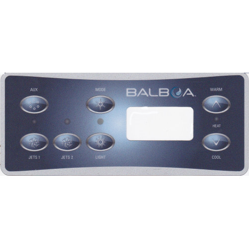 Spa display overlay Balboa VL701S voor 2 pompen + AUX Spa display overlay Balboa VL701S voor 2 pompen + AUX