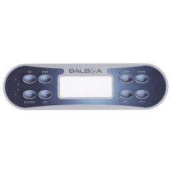 Spa display overlay Balboa ML700 voor 2 pompen en blower Spa display overlay Balboa ML700 voor 2 pompen en blower