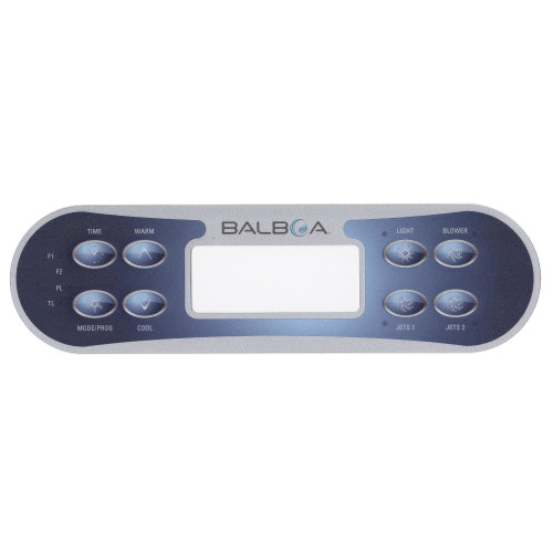 Spa display overlay Balboa ML700 voor 2 pompen en blower Spa display overlay Balboa ML700 voor 2 pompen en blower