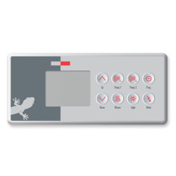 Spa display Gecko TSC-4 (K-4) met 8 knoppen voor 2 pompen Spa display Gecko TSC-4 (K-4) met 8 knoppen voor 2 pompen