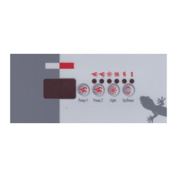 Spa display overlay voor Gecko TSC-18 met 4 knoppen voor 2 pompen Spa display overlay voor Gecko TSC-18 met 4 knoppen voor 2 pompen