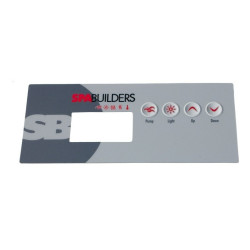 Spa builders TSC-19 overlay voor Gecko display voor 1 pomp Spa builders TSC-19 overlay voor Gecko display voor 1 pomp