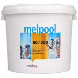 Melpool grote zwembad Chloor tabletten 90/200 - 25 stuks van 200 gram - 5 kg Melpool grote zwembad Chloor tabletten 90/200 - 25 stuks van 200 gram - 5 kg