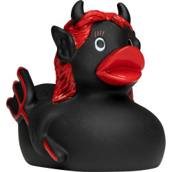 Rubber badeendje duivelinnetje Rubber badeendje duivelinnetje