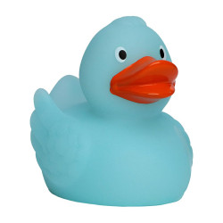 Rubber badeendje lichtgevend blauw Rubber badeendje lichtgevend blauw