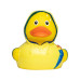 Rubber badeendje met poncho - regenjas Rubber badeendje met poncho - regenjas
