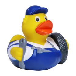 Rubber badeendje automonteur