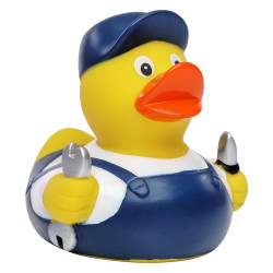 Rubber badeendje klusjesman monteur handyman Rubber badeendje klusjesman monteur handyman