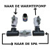 Spa PVC Bypass set voor warmtepomp voor 2 inch (ca. 60 mm. buitenmaat) leidingwerk Spa PVC Bypass set voor warmtepomp voor 2 inch (ca. 60 mm. buitenmaat) leidingwerk