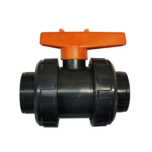Kogelkraan, regelklep, afsluiter voor spa leidingwerk van 50mm. PVC Kogelkraan, regelklep, afsluiter voor spa leidingwerk van 50mm. PVC