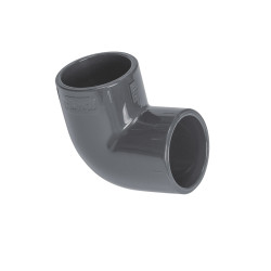 Spa PVC 50mm. 90 graden bocht hoge druk PVC