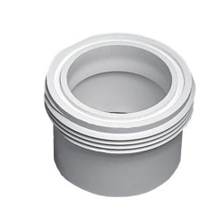 Spa heater aansluiting PVC 1,5 inch met schroefdraad voor 50mm. buis Spa heater aansluiting PVC 1,5 inch met schroefdraad voor 50mm. buis