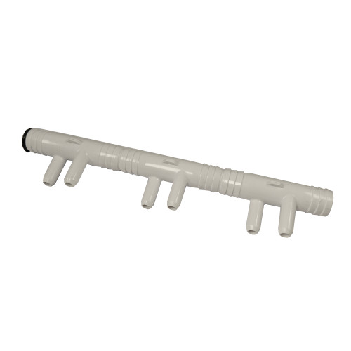 Spruitstuk, verdeler, Manifold 3/4 inch met 6 uitgangen 3/8 inch Waterway 672-7190 Spruitstuk, verdeler, Manifold 3/4 inch met 6 uitgangen 3/8 inch Waterway 672-7190