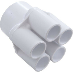 Spruitstuk, verdeler, Manifold 2 inch met 5 x 0,75 inch 672-4400 Spruitstuk, verdeler, Manifold 2 inch met 5 x 0,75 inch 672-4400