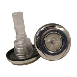 Spa jet Wellis spa 2 inch (51mm.) 1 gat transparant schroefdraad jet Spa jet Wellis spa 2 inch (51mm.) 1 gat transparant schroefdraad jet