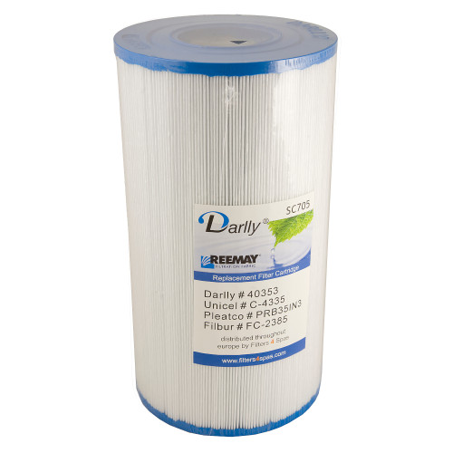 Spa filter Darlly SC705 D12,5/L24 - 40353 - Pleatco PRB351N3 - Unicel C-4335 - Filbur FC-2385 - Magnum RD35 Spa filter Darlly SC705 D12,5/L24 - 40353 - Pleatco PRB351N3 - Unicel C-4335 - Filbur FC-2385 - Magnum RD35