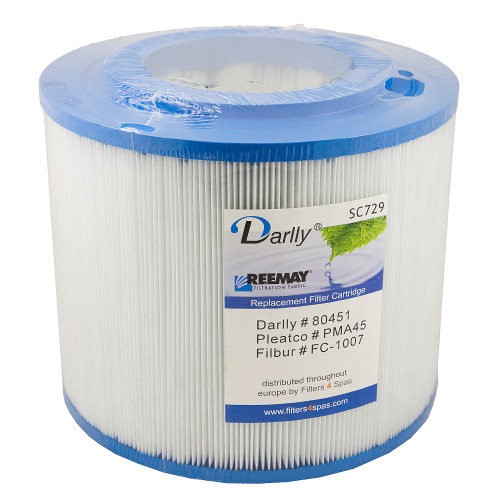 Spa filter Darlly SC729 D20/L20 80451 - Pleatco PMA45 - Unicel C-8341 voor Master Spa's Spa filter Darlly SC729 D20/L20 80451 - Pleatco PMA45 - Unicel C-8341 voor Master Spa's