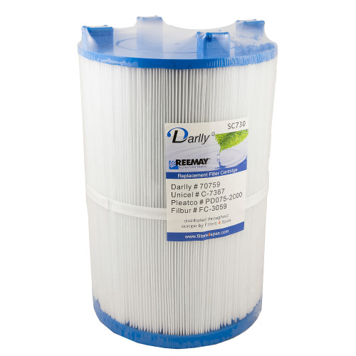 Spa filter Darlly SC730 D18/L27 - 70759 - Pleatco PDO75-2000 - Unicel C-7367 voor Dimension ONE Spas Spa filter Darlly SC730 D18/L27 - 70759 - Pleatco PDO75-2000 - Unicel C-7367 voor Dimension ONE Spas