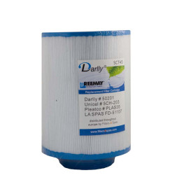 Spa Filter Darlly SC745 D13/L20 - 50201 - Unicel 5CH-203 - Pleatco PLA35 Spa Filter Darlly SC745 D13/L20 - 50201 - Unicel 5CH-203 - Pleatco PLA35