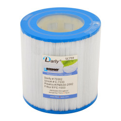 Spa Filter Darlly SC759 D18/L18 - 70302 - Unicel C7330 - Pleatco PMA302002 Spa Filter Darlly SC759 D18/L18 - 70302 - Unicel C7330 - Pleatco PMA302002