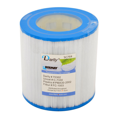 Spa Filter Darlly SC759 D18/L18 - 70302 - Unicel C7330 - Pleatco PMA302002 Spa Filter Darlly SC759 D18/L18 - 70302 - Unicel C7330 - Pleatco PMA302002
