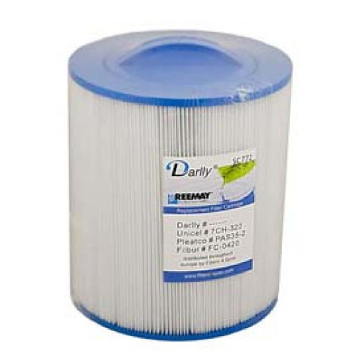 Spa Filter Darlly SC772 D18/L19 - 70321 - Unicel 7CH-322 - Pleatco PAS35 Spa Filter Darlly SC772 D18/L19 - 70321 - Unicel 7CH-322 - Pleatco PAS35